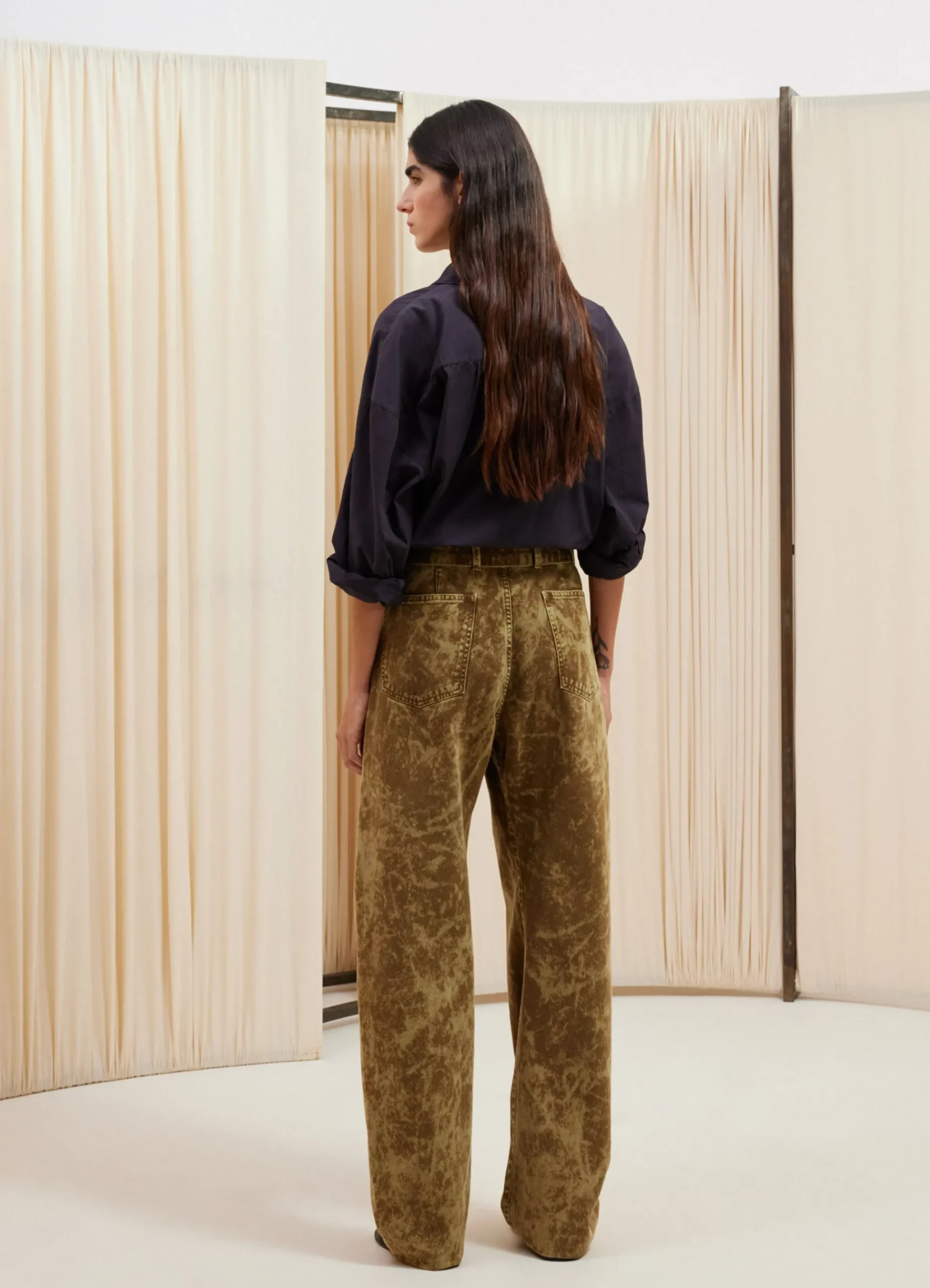 Cheap PANTALON TWISTED CEINTURÉ Femme Denim|Pantalons