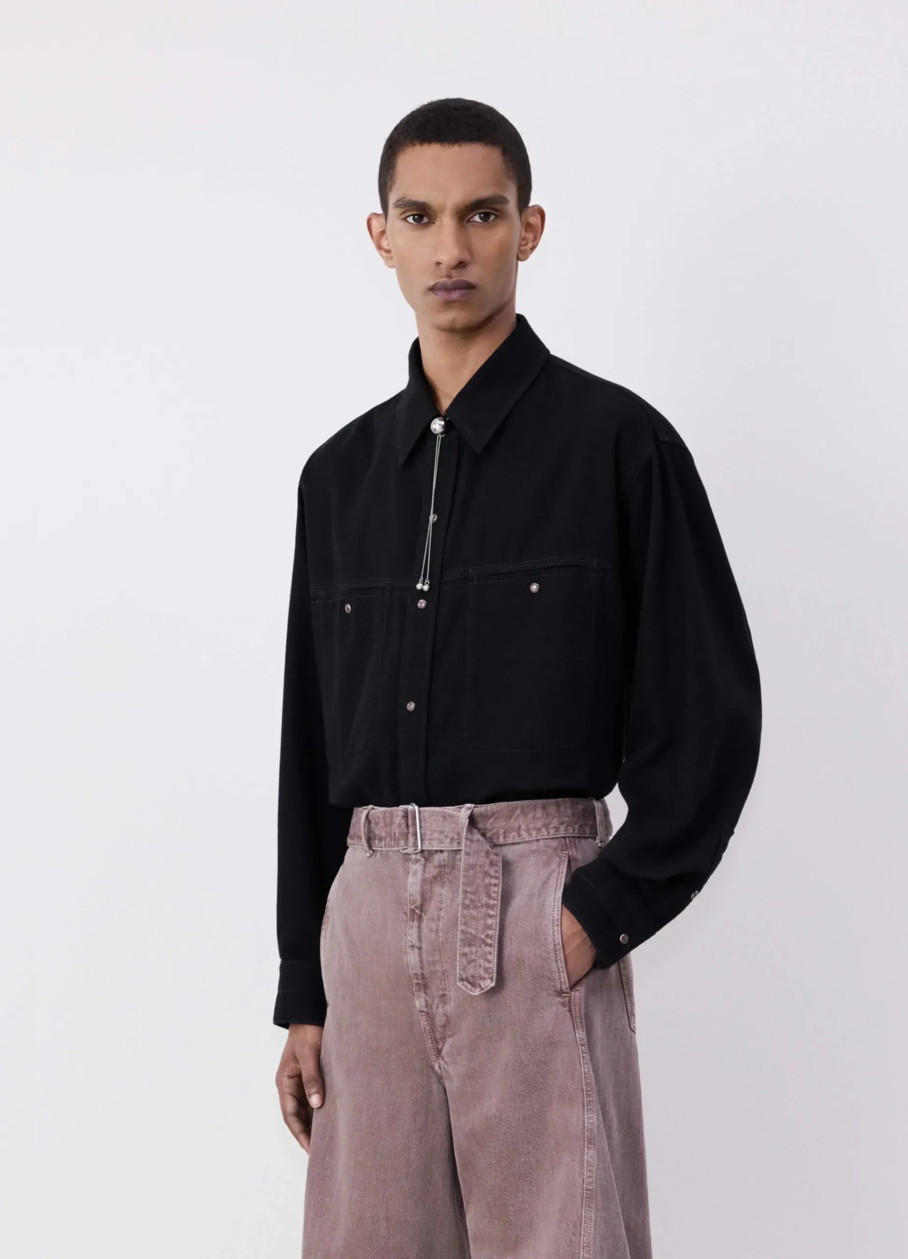 Cheap PANTALON TWISTED CEINTURÉ Femme Denim|Pantalons