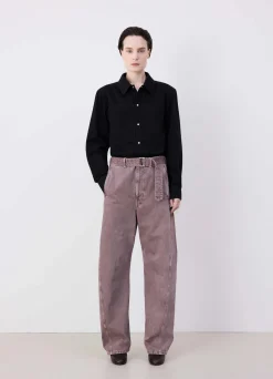 Cheap PANTALON TWISTED CEINTURÉ Femme Denim|Pantalons