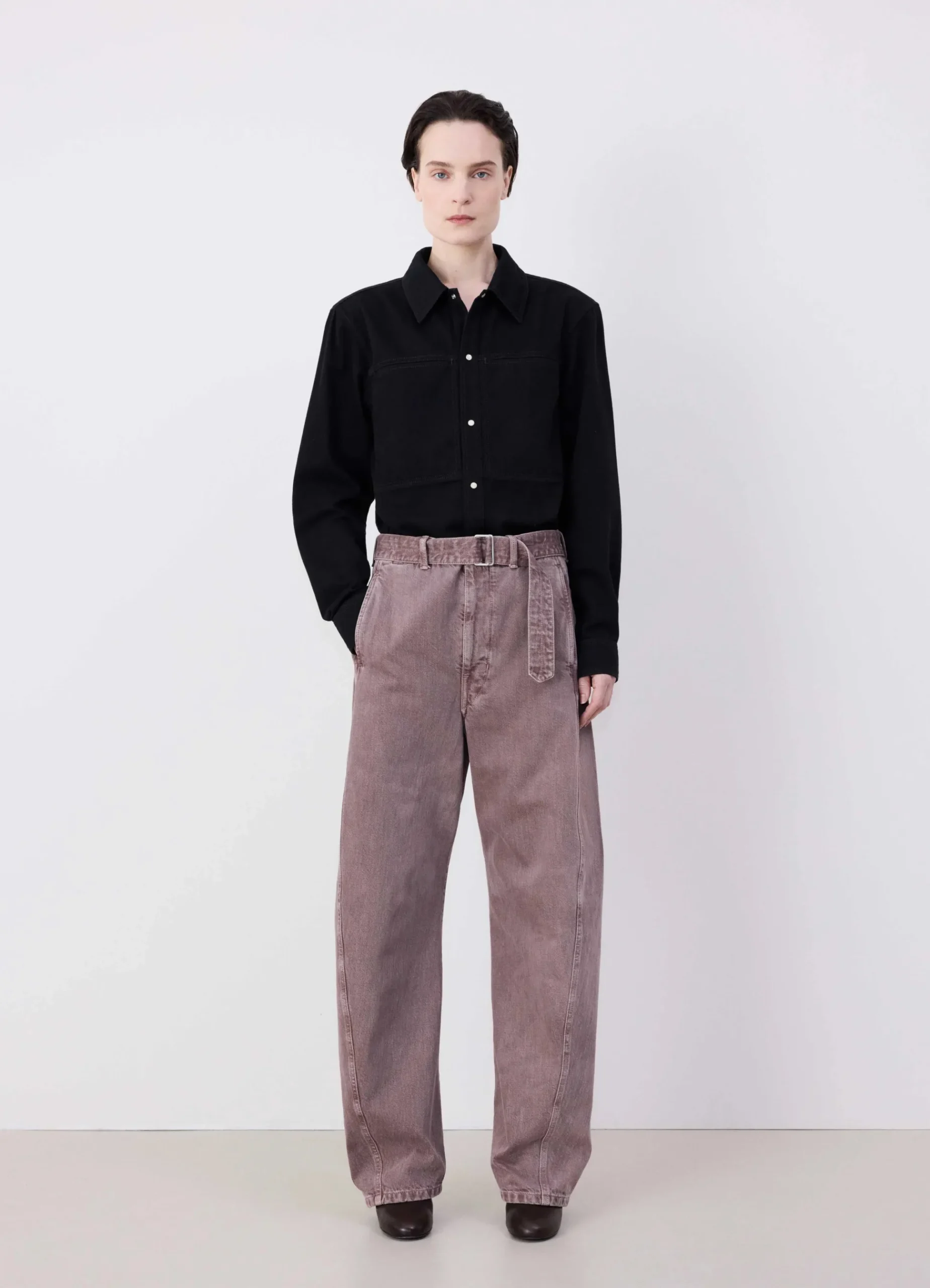 Cheap PANTALON TWISTED CEINTURÉ Femme Denim|Pantalons