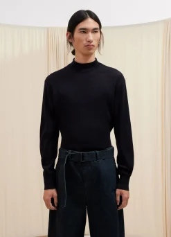 Clearance PULL À COL ROULÉ SANS COUTURE Homme Maille|Hauts
