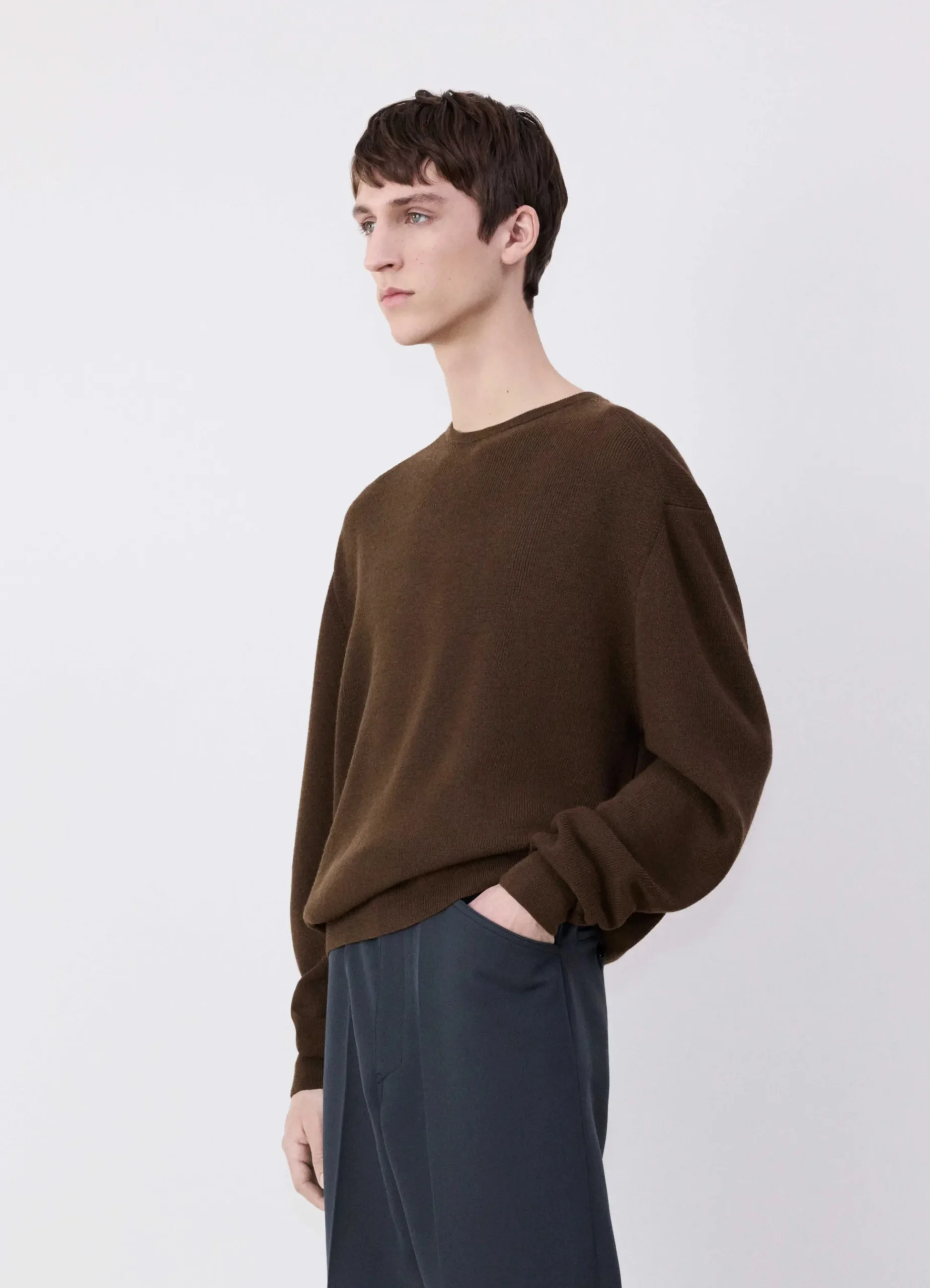 Discount PULL-OVER À COL ROND Homme Maille