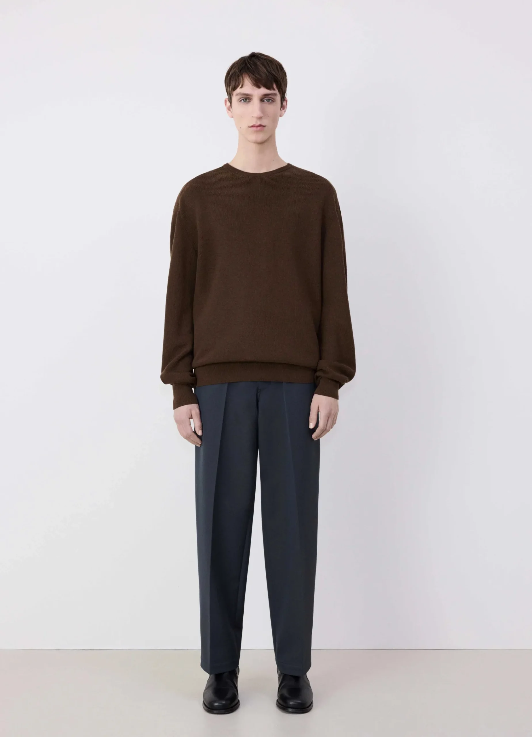 Discount PULL-OVER À COL ROND Homme Maille