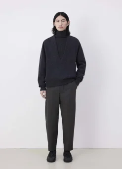 Outlet PULL-OVER À COL V PROFOND Homme Maille