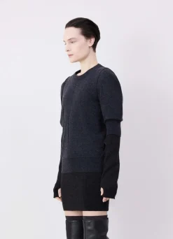 Store PULL-OVER À MANCHES COURTES Femme Maille|Hauts