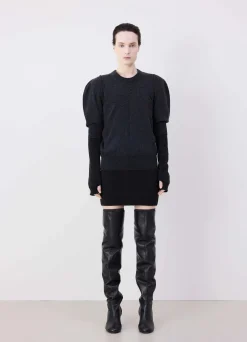 Store PULL-OVER À MANCHES COURTES Femme Maille|Hauts