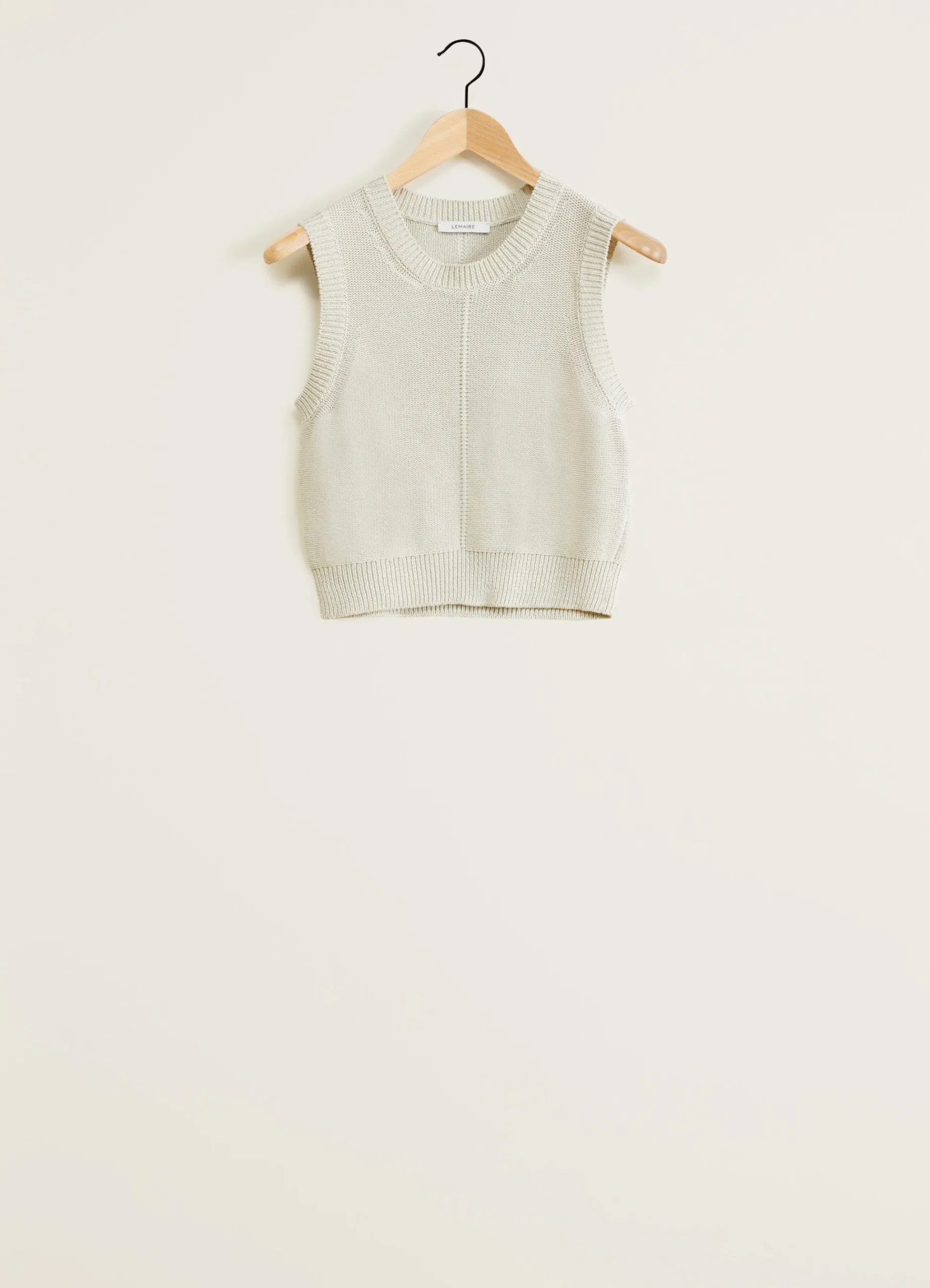 Shop PULL-OVER COURT SANS MANCHES Femme Maille|Hauts