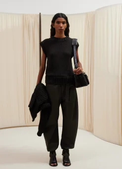 Online PULL-OVER SANS MANCHES CHUNKY Femme Maille|Hauts