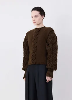 Best Sale PULL-OVER SANS MANCHES TORSADÉ Femme Maille