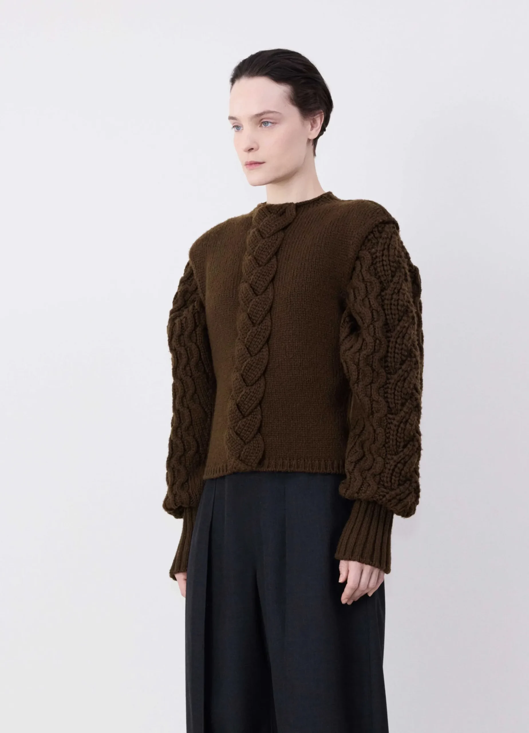 Best Sale PULL-OVER SANS MANCHES TORSADÉ Femme Maille