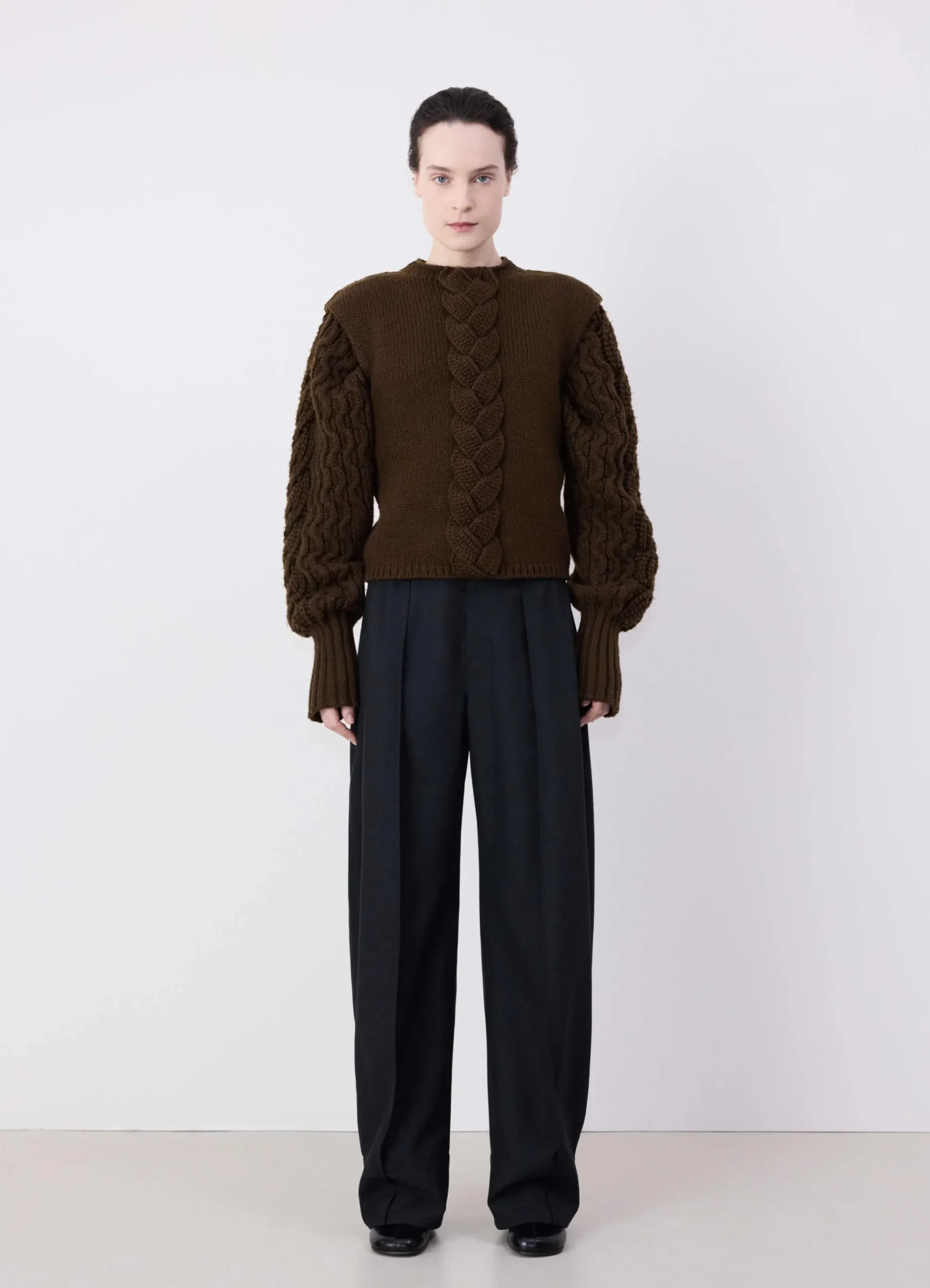 Best Sale PULL-OVER SANS MANCHES TORSADÉ Femme Maille