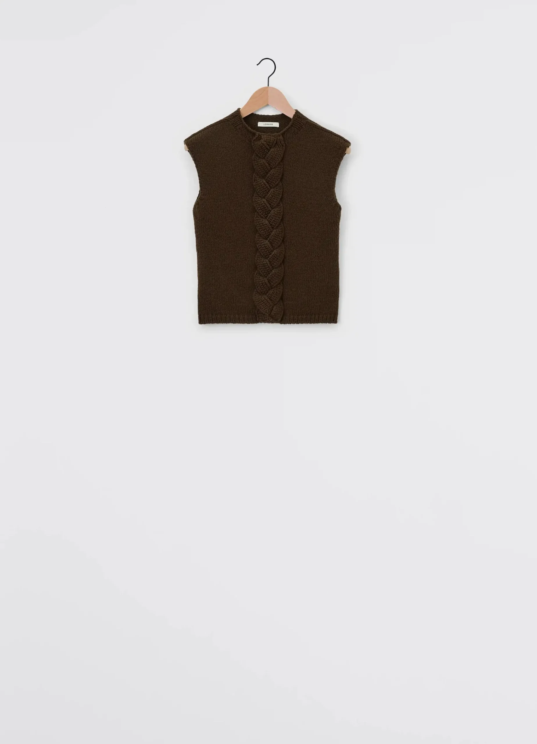 Best Sale PULL-OVER SANS MANCHES TORSADÉ Femme Maille