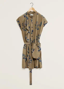 Shop ROBE ASYMÉTRIQUE SANS MANCHES Femme Robes