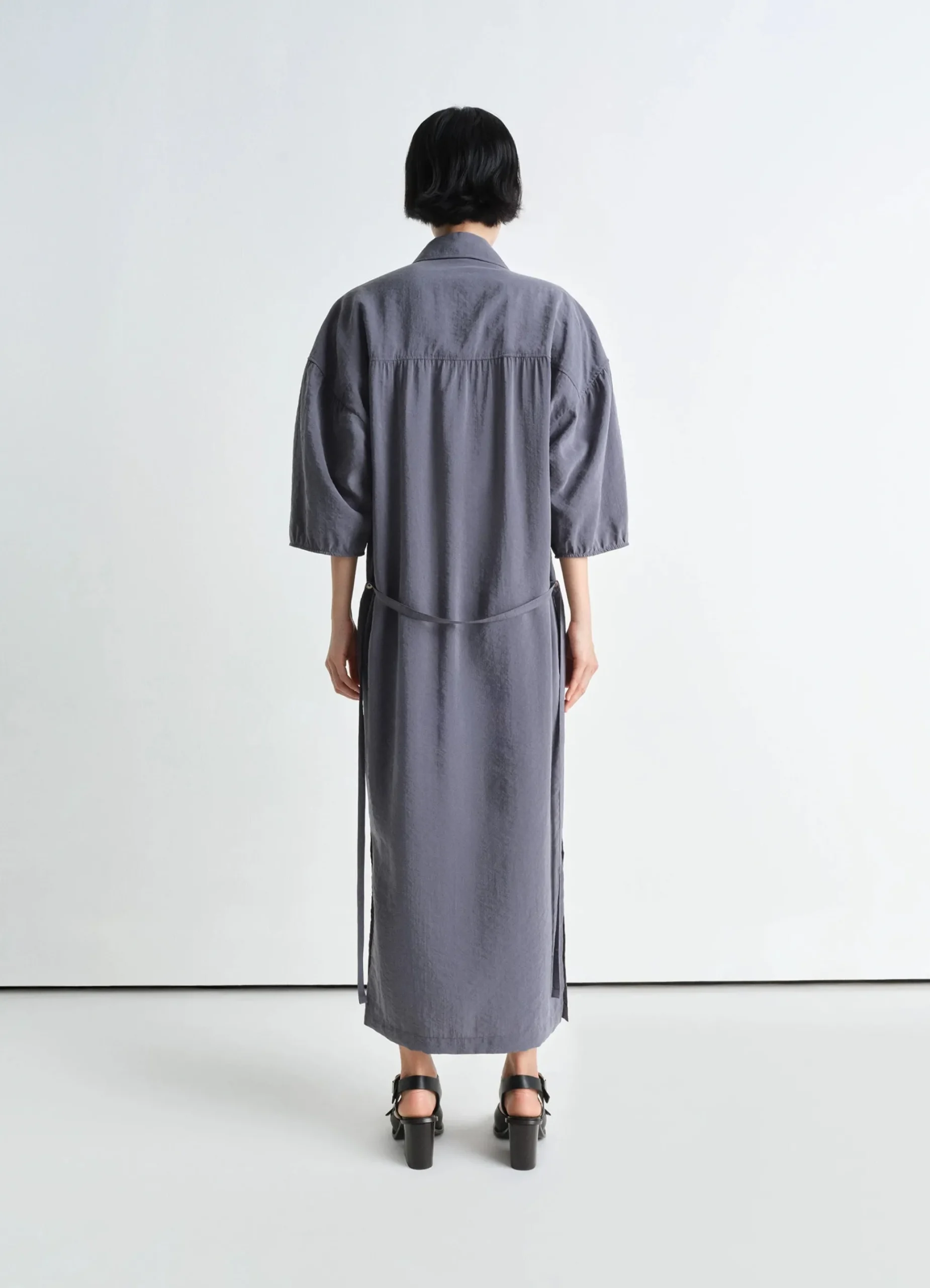 New ROBE CHEMISE ASYMÉTRIQUE Femme Robes
