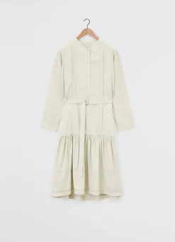 Hot ROBE FRONCÉE À SURPIQÛRES Femme Robes