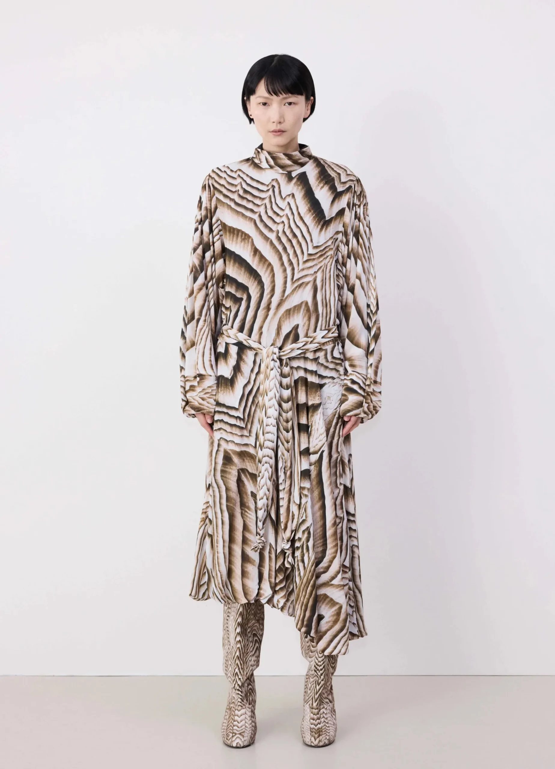Hot ROBE IMPRIMÉE À NOUER Femme Robes