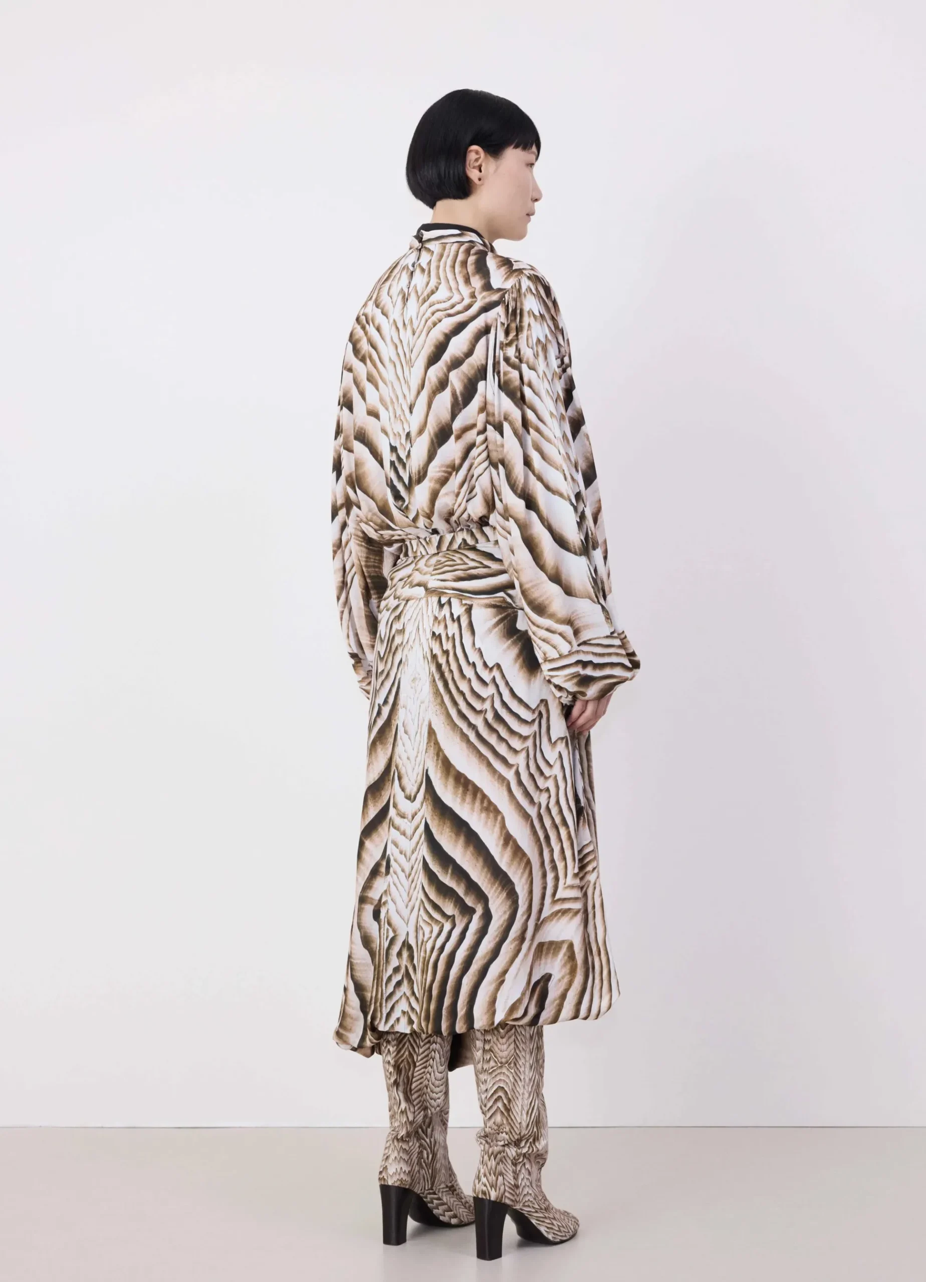 Hot ROBE IMPRIMÉE À NOUER Femme Robes