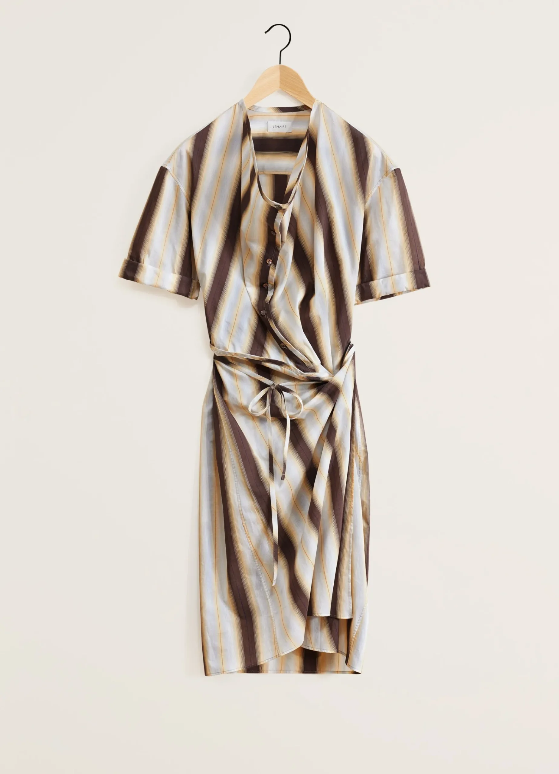 New ROBE PORTEFEUILLE À MANCHES COURTES Femme Robes