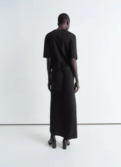 Outlet ROBE T-SHIRT CÔTELÉE ET CEINTURÉE Femme Robes