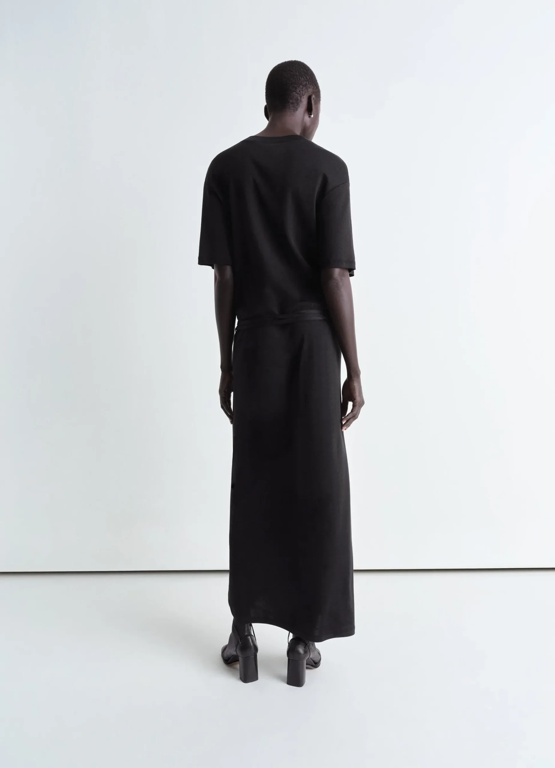 Outlet ROBE T-SHIRT CÔTELÉE ET CEINTURÉE Femme Robes