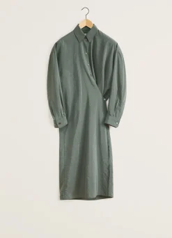 Fashion ROBE TWISTED À COL DROIT Femme Robes