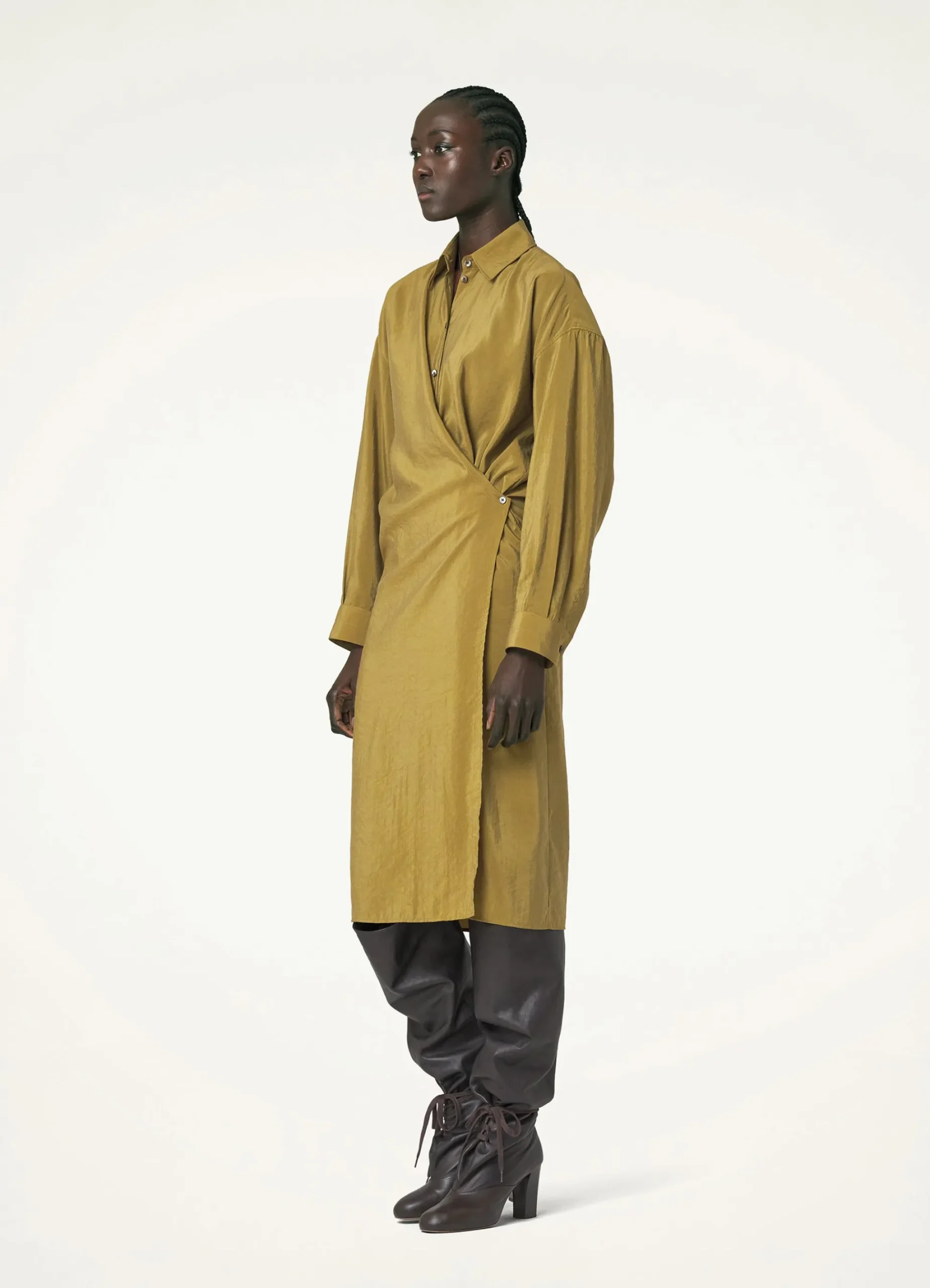 Clearance ROBE TWISTED À COL DROIT Femme Robes