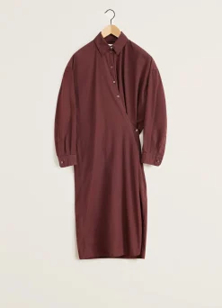 Fashion ROBE TWISTED À COL DROIT Femme Robes
