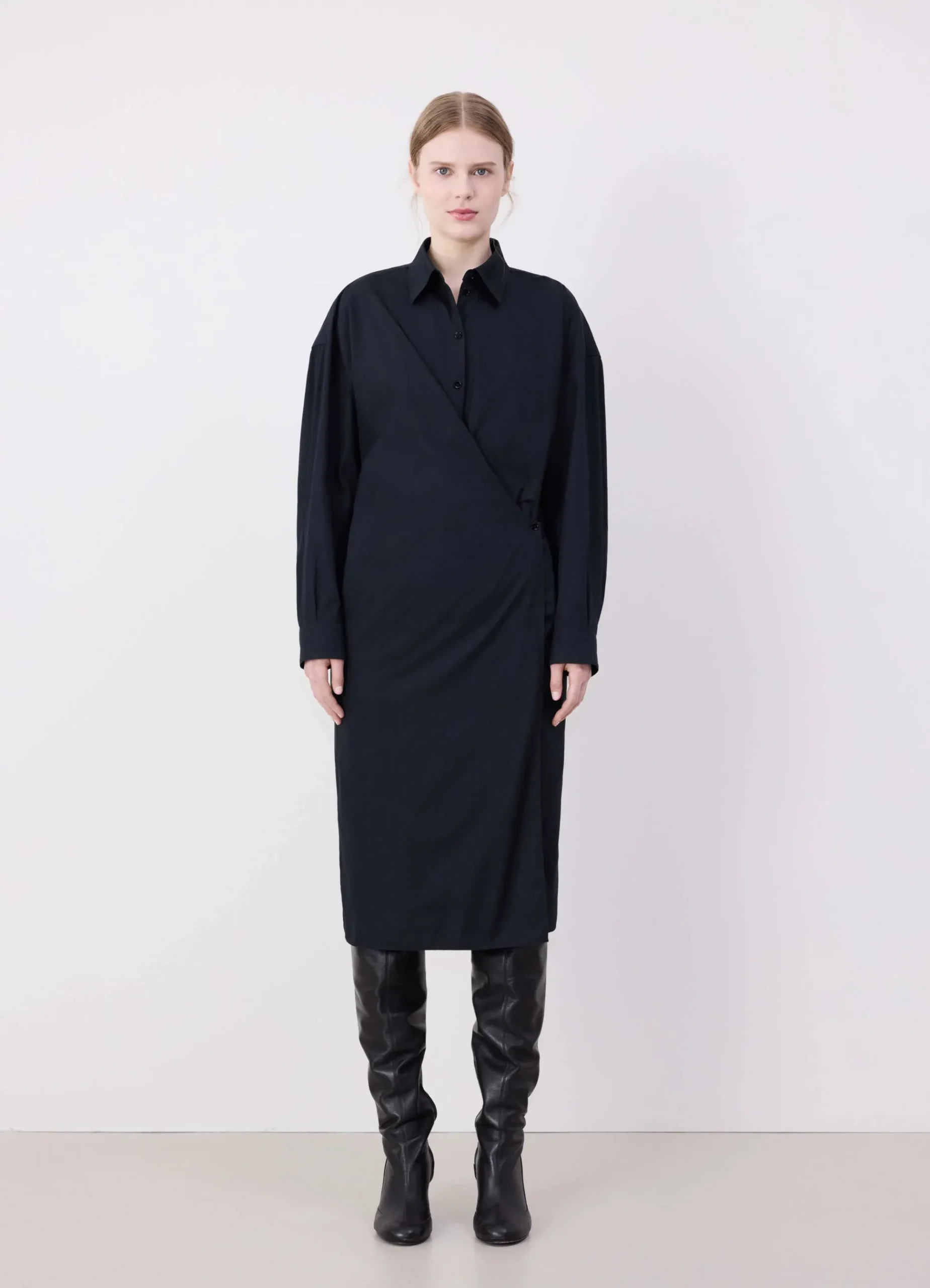 Outlet ROBE TWISTED À COL DROIT Femme Robes