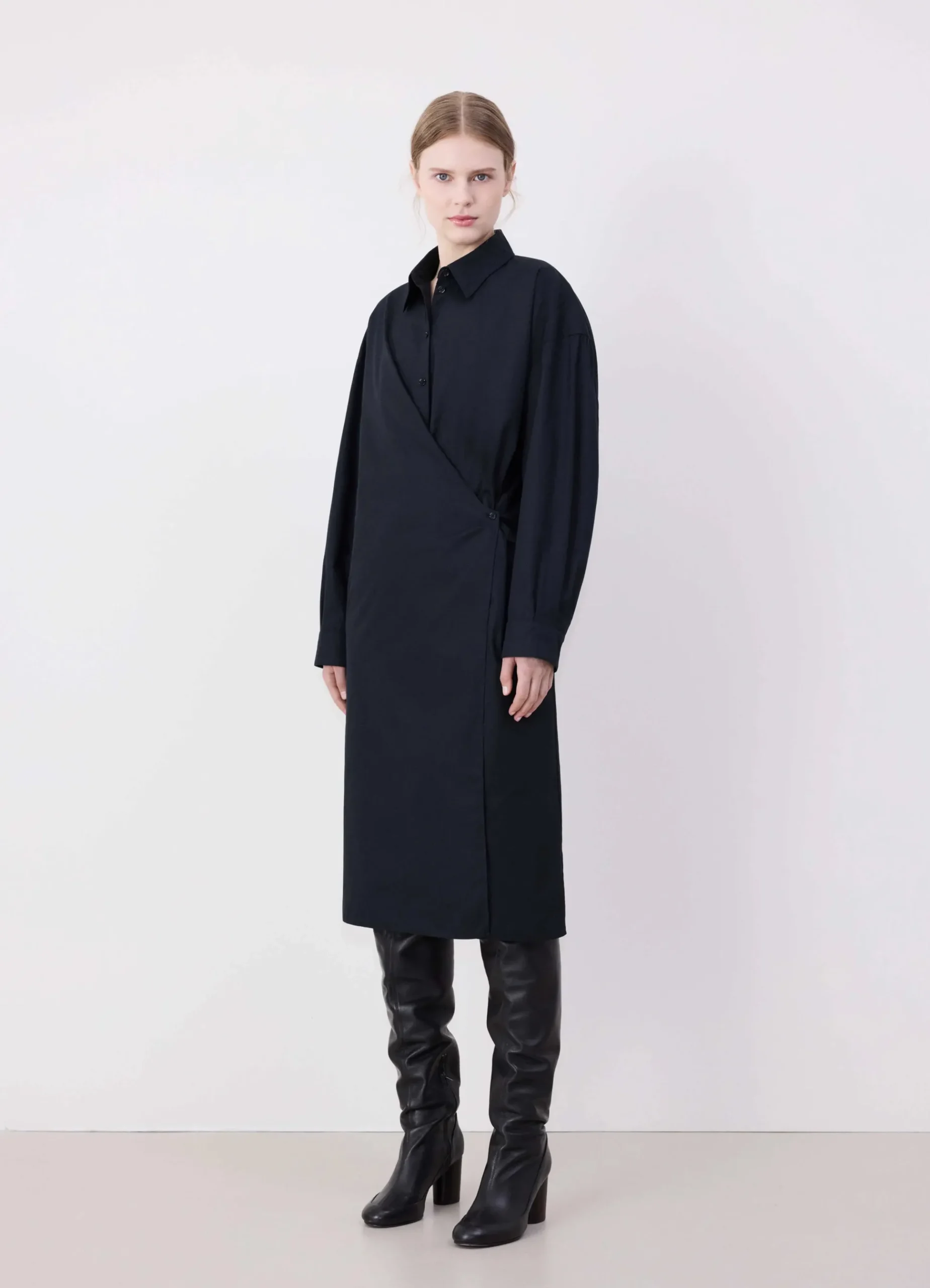 Outlet ROBE TWISTED À COL DROIT Femme Robes