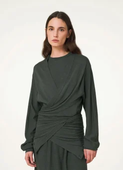 Cheap ROBE TWISTED EN TROMPE L'ŒIL Femme Robes