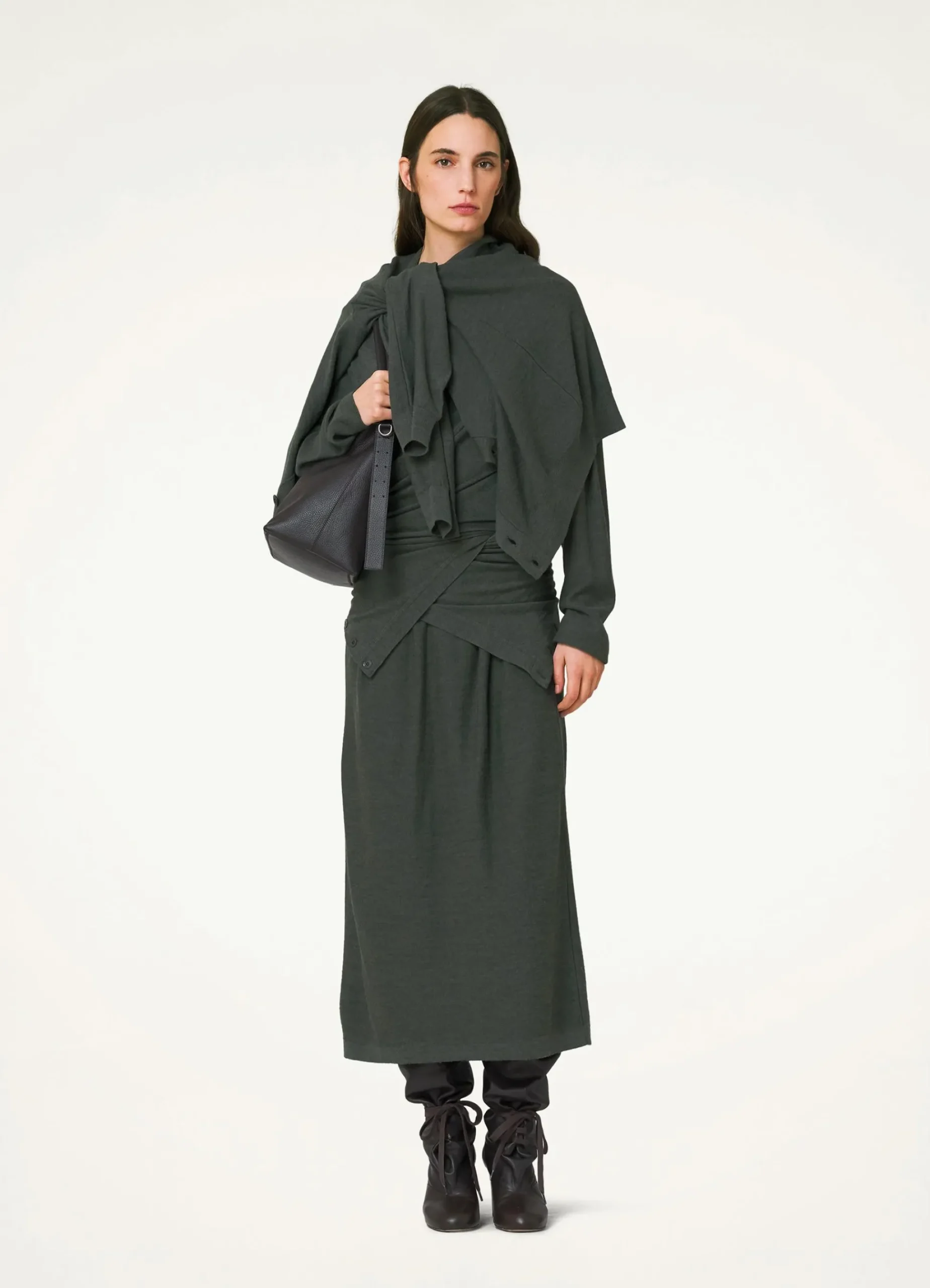 Cheap ROBE TWISTED EN TROMPE L'ŒIL Femme Robes