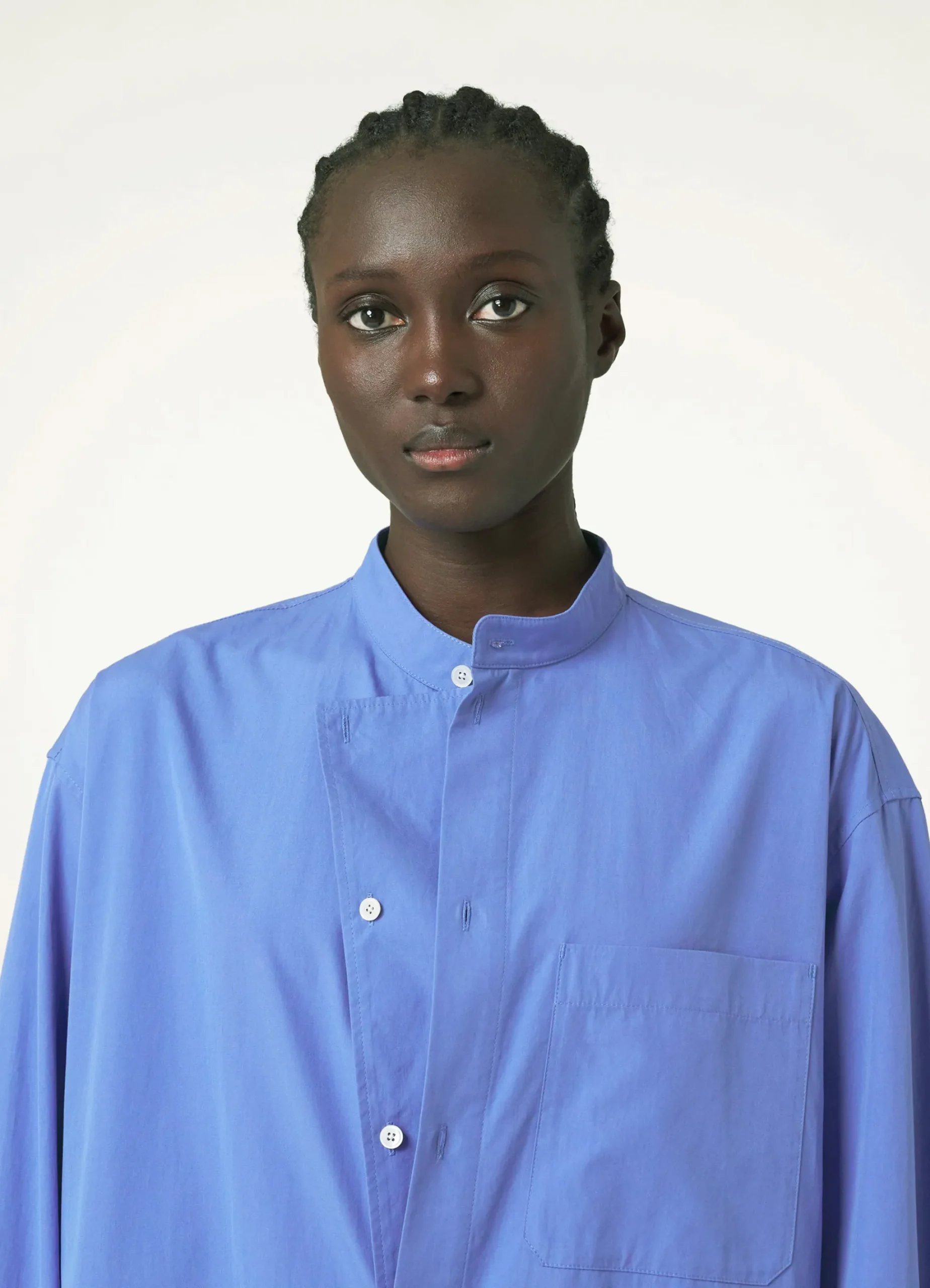 Store ROBE-CHEMISE À COL OFFICIER Femme Robes