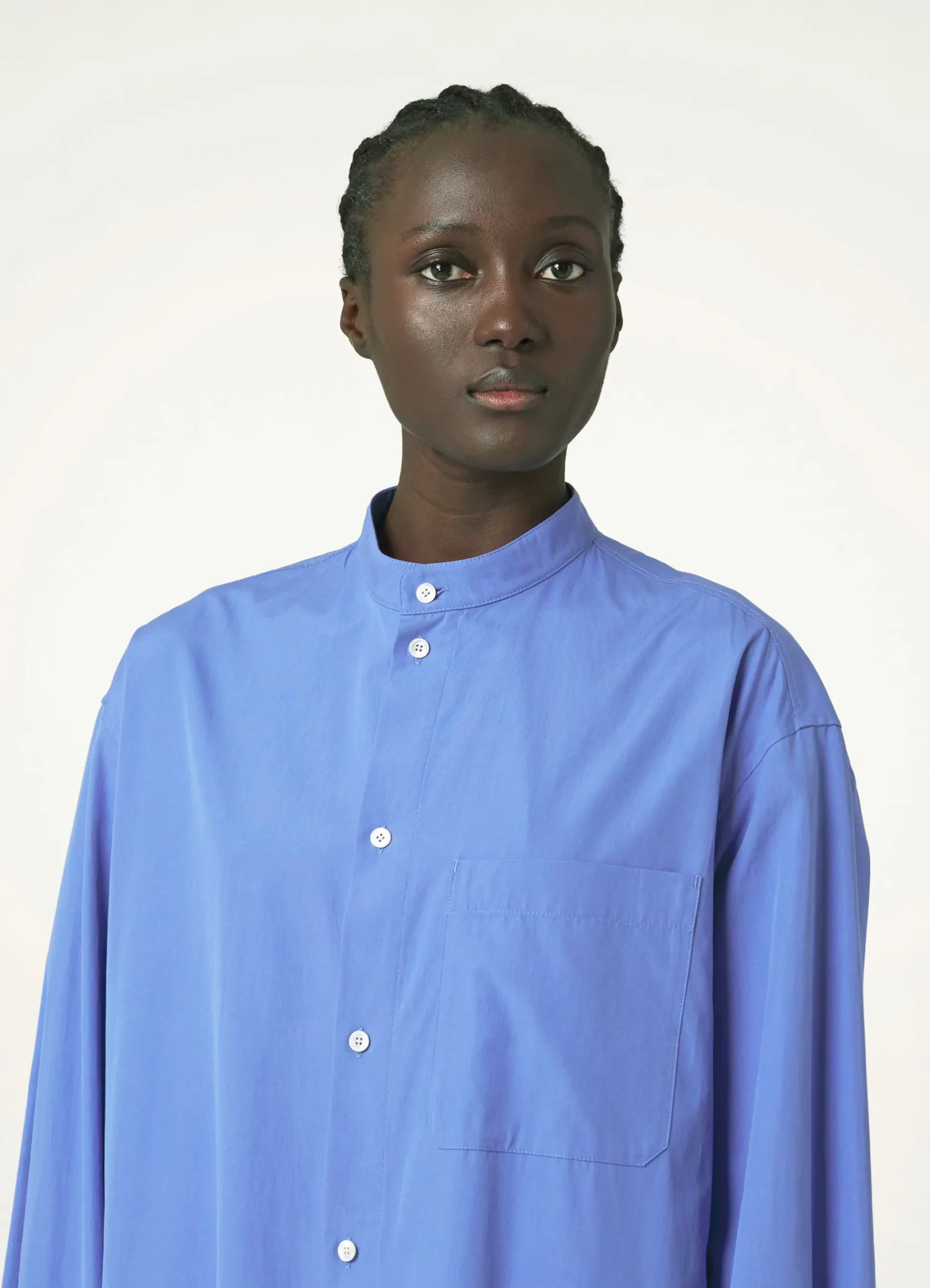 Store ROBE-CHEMISE À COL OFFICIER Femme Robes