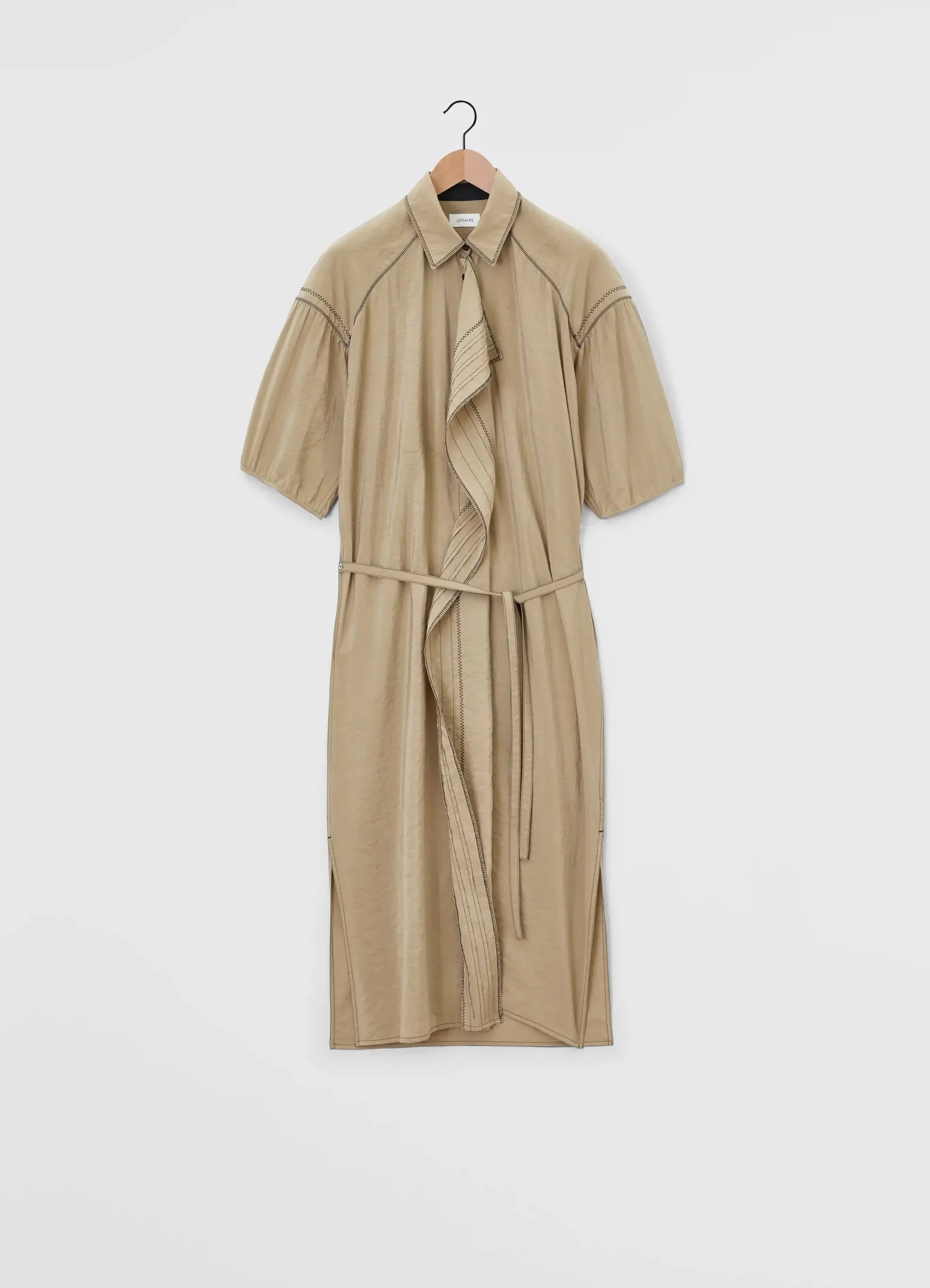 Cheap ROBE-CHEMISE ASYMÉTRIQUE BRODÉE Femme Robes