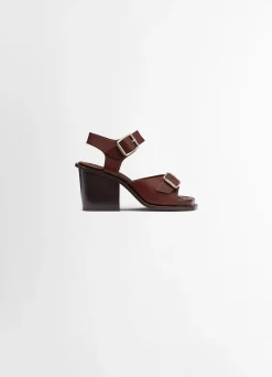 Online SANDALES AVEC BRIDES ET TALONS CARRÉS DE 80MM Femme Chaussures