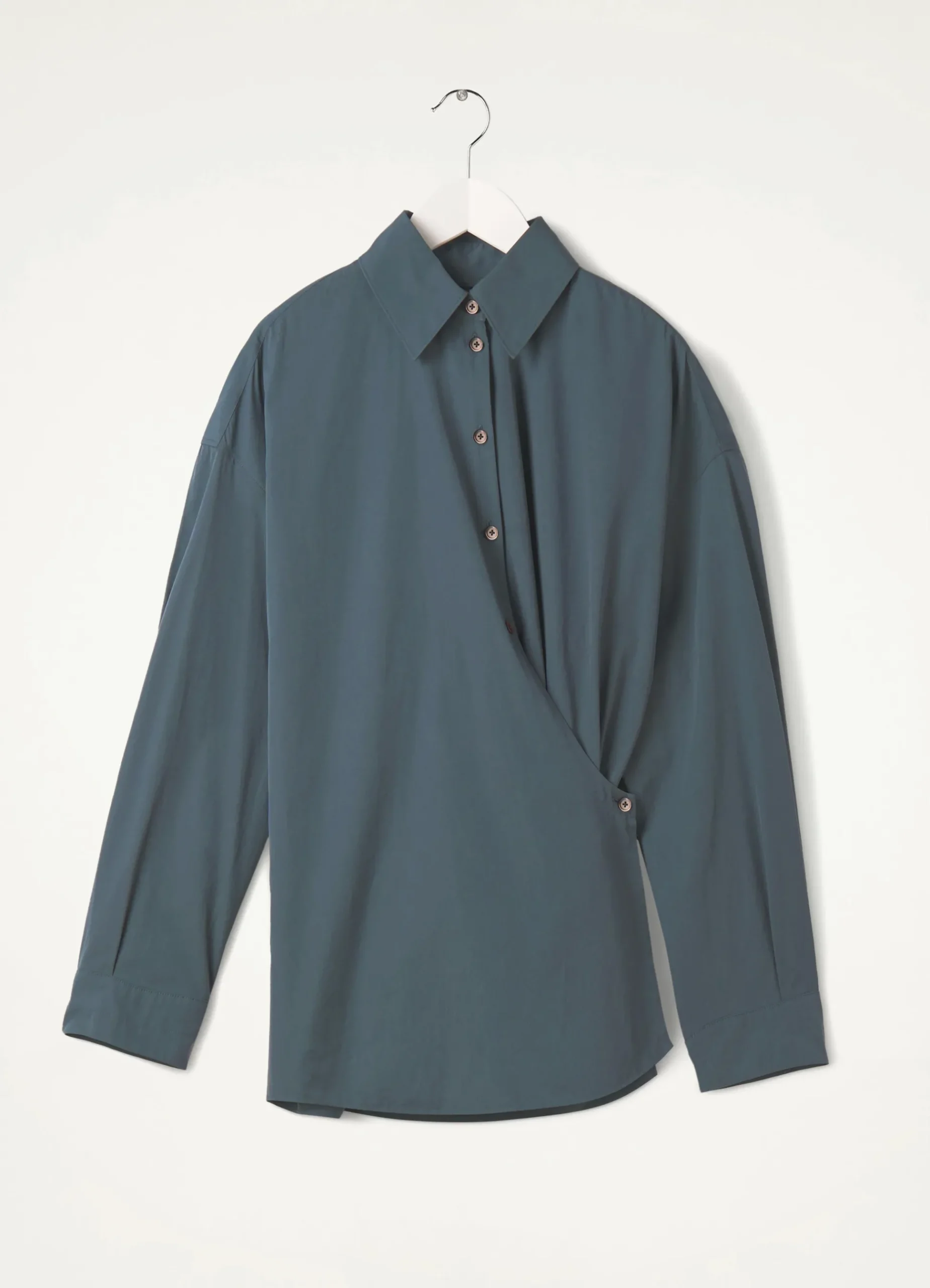 Cheap STRAIGHT COLLAR TWISTED SHIRT Femme Chemises