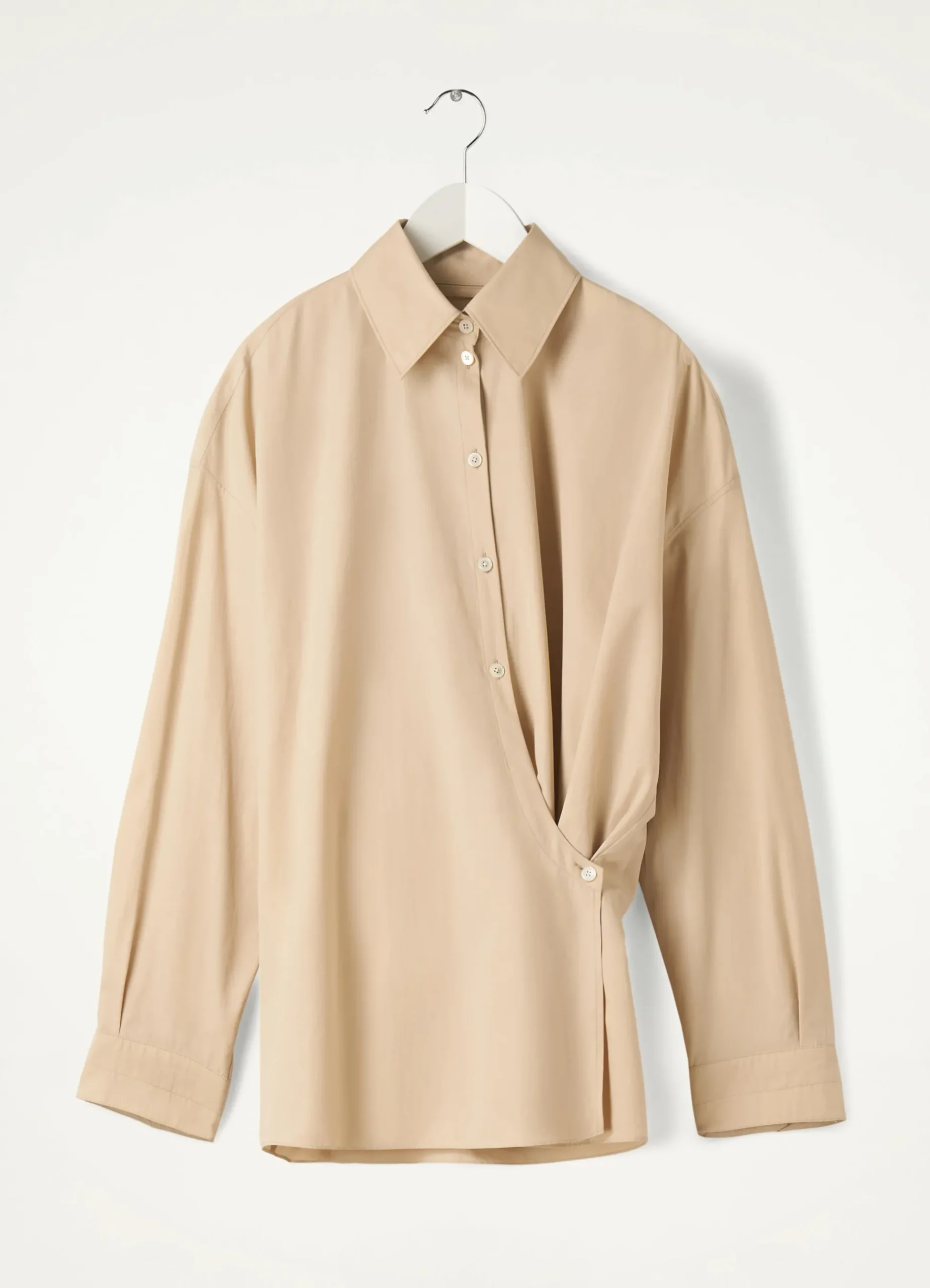 Cheap STRAIGHT COLLAR TWISTED SHIRT Femme Chemises