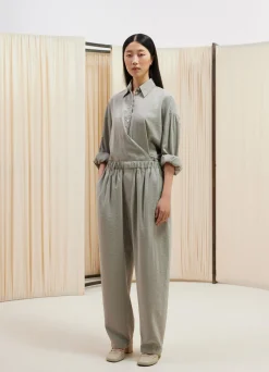 Shop STRAIGHT COLLAR TWISTED SHIRT Femme Chemises
