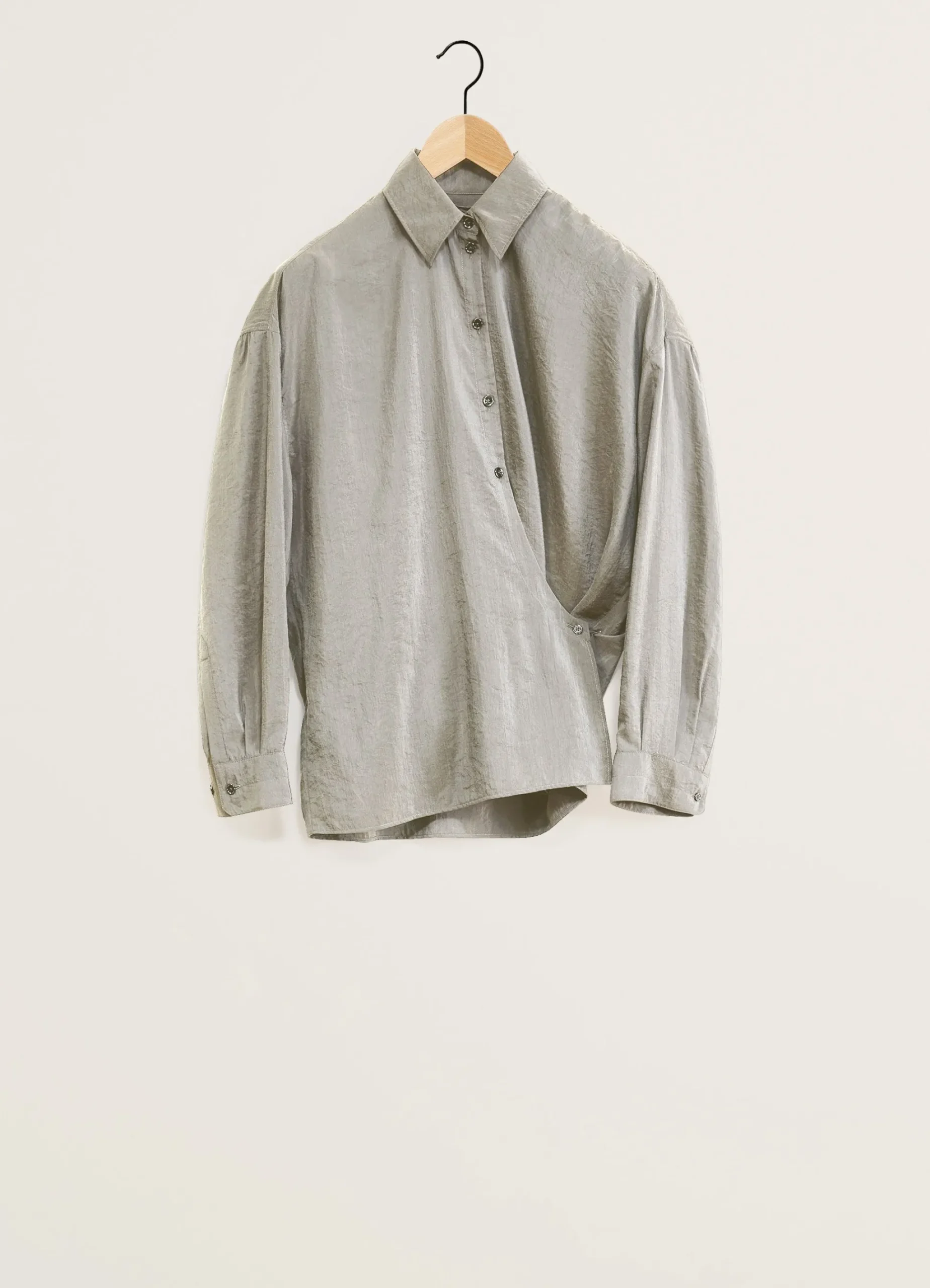 Shop STRAIGHT COLLAR TWISTED SHIRT Femme Chemises