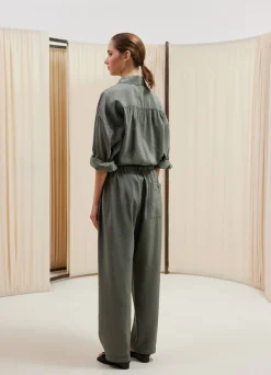 Discount STRAIGHT COLLAR TWISTED SHIRT Femme Chemises