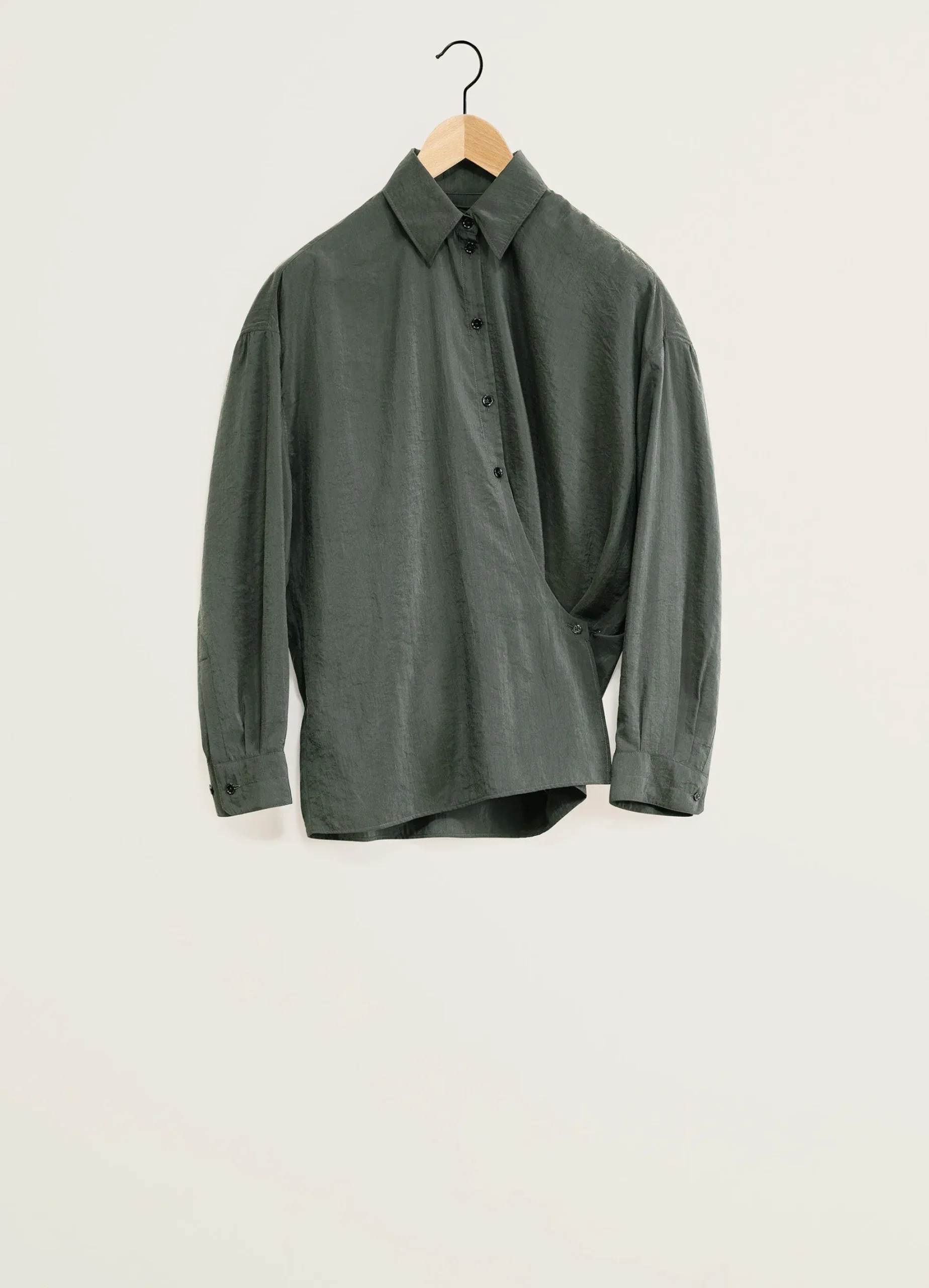 Discount STRAIGHT COLLAR TWISTED SHIRT Femme Chemises