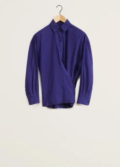 Outlet STRAIGHT COLLAR TWISTED SHIRT Femme Chemises