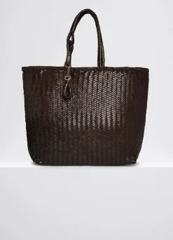 New TOTE BAG CHEVRON EN CUIR MODÈLE XL Femme Autres Sacs|Autres Sacs