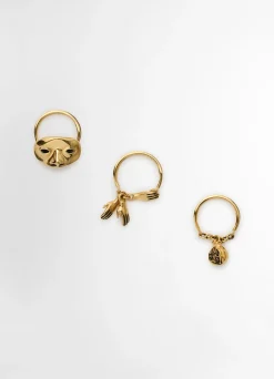 Cheap TRIO DE BAGUES ESTAMPE Femme Bijoux