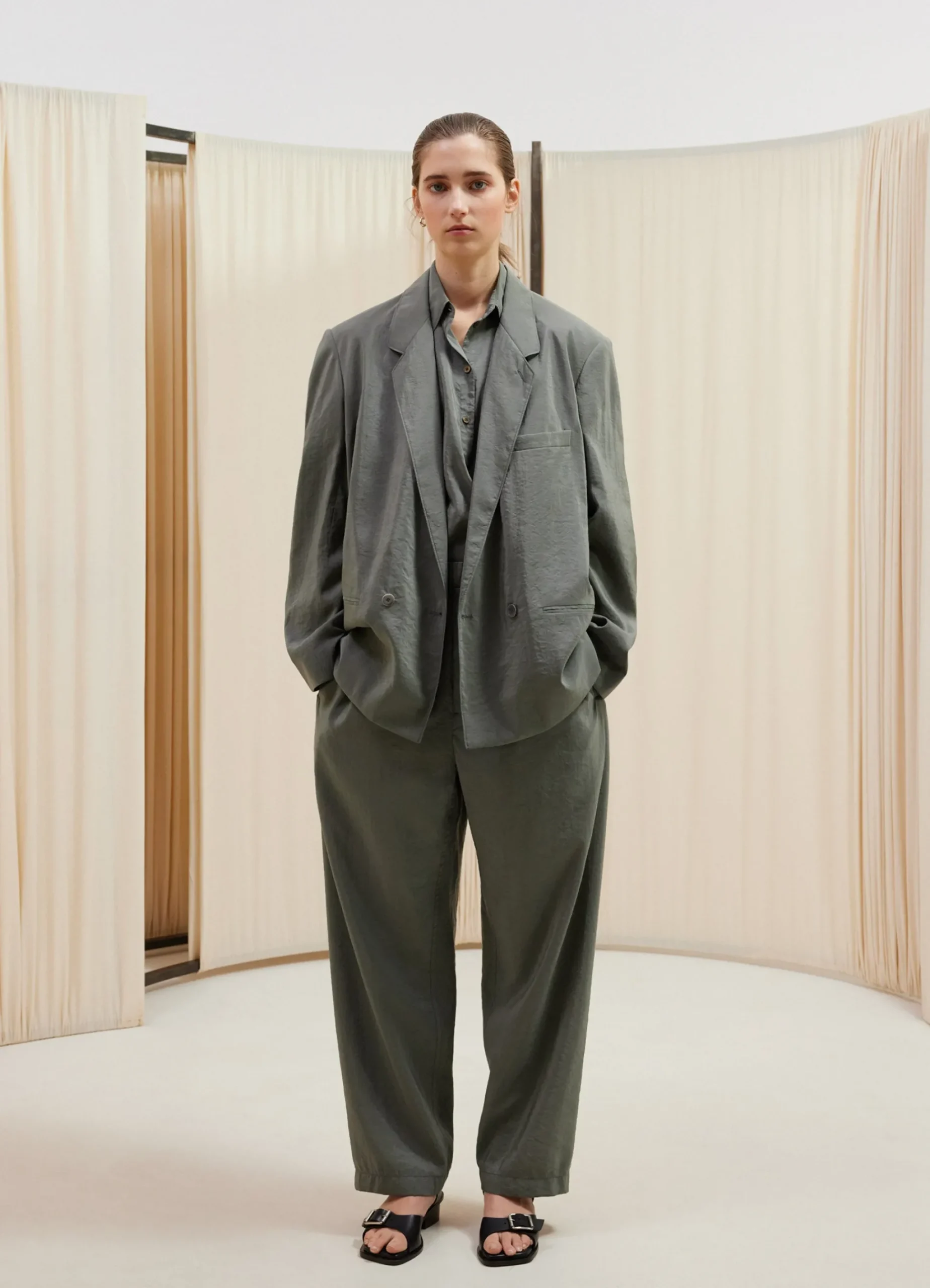 Best VESTE À DOUBLE BOUTONNAGE EN SOIE SÈCHE Femme Vestes & Outerwear